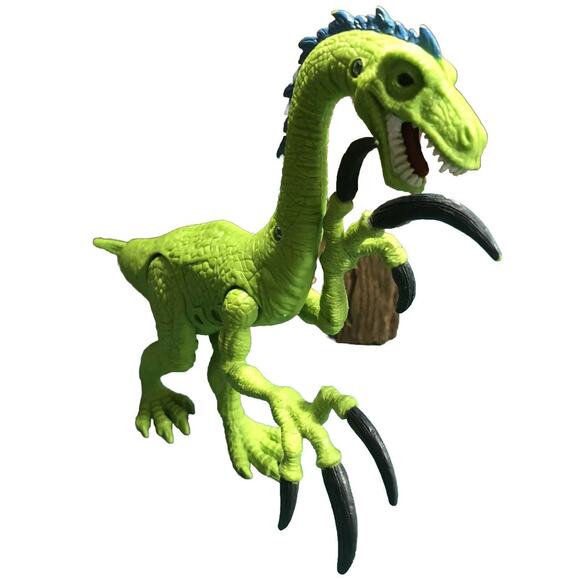 Green Dinosaur with Roaring Sound Mouth Interactive lights up Toy Gift - Picture 1 of 5